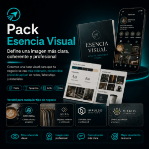 Portada del Pack Esencia Visual de Impulso Visual, servicio para ordenar la base visual de un negocio y mejorar su presencia digital.
